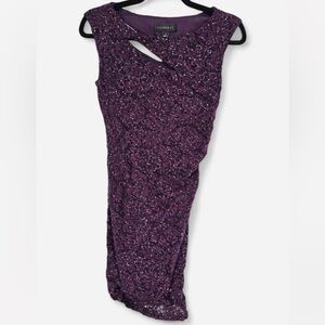 Scarlett Purple Sequin Sleeveless Cocktail Dress Size 4